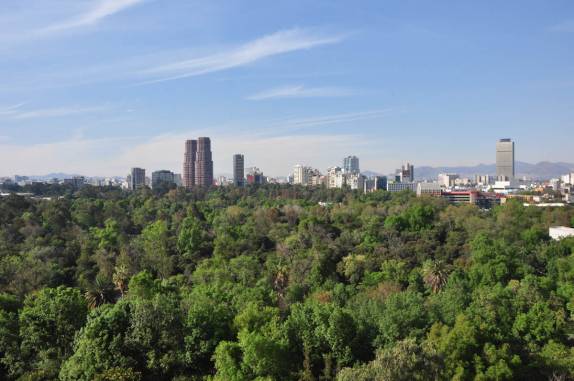 O Parque  Chapultepec, na Cidade do México, capital do país